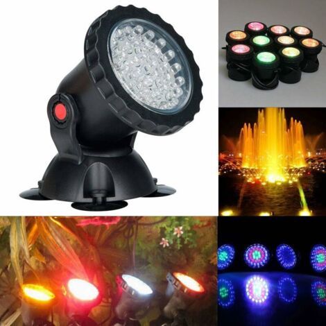 Lampada Subacquea RGB Multicolore Impermeabile con Telecomando per Laghi, Acquari e Piscine - AUTRES (1/4)