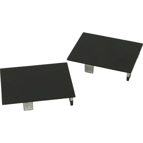 Coppia Tappi Coperture Termine Colore Nero Per Chiusure Profilo Alluminio BA5570B (1/3)