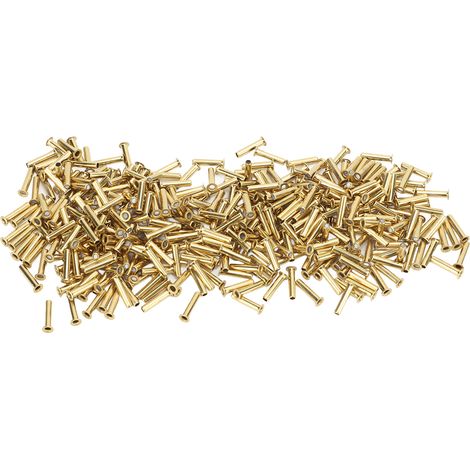 500 rivets creux en cuivre, 65 surfaces lisses, installation facile, pour vêtements et loisirs créatifs (2,32 x 11 x 3,8 mm). (1/5)