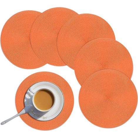 Runde Platzsets, waschbare Platzsets, hitzebeständige Matten für den Essbereich