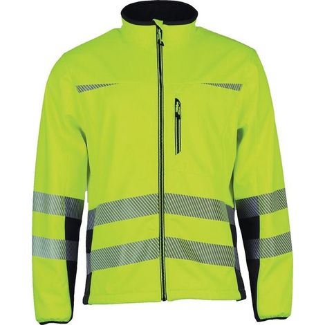 Warnschutz-Softshelljacke Prevent Trendline Gr.XXL gelb/schwarz (1/4)