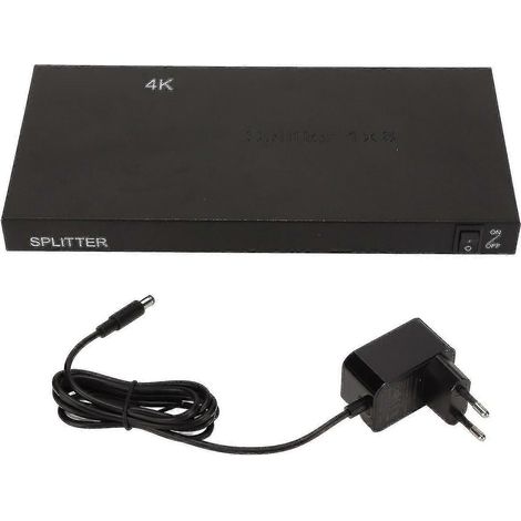Répartiteur HDMI 4K 1x8 avec chargeur, compatible avec PS3/4/5, Switch, téléviseurs et moniteurs (1/5)