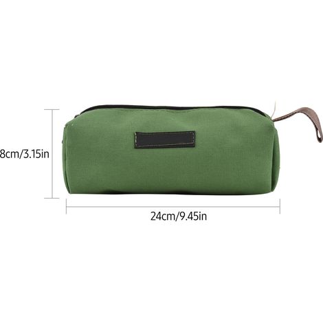 Bolsa de herramientas de lona PENGGONG con cremallera y correa para la muñeca, ideal para electricistas y carpinteros. Organizador de herramientas.