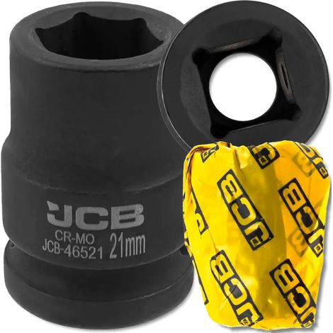 Douille à impact JCB 3/4" 21 mm, clé à douille 6 pans en acier Cr-Mo (1/5)