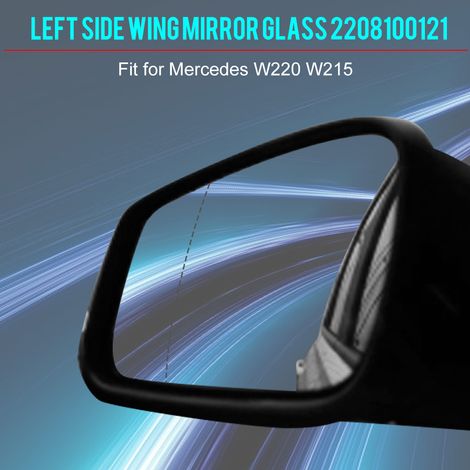 Rétroviseur latéral gauche en verre grand angle pour Mercedes W220 W215 porte avant 2208100121 (1/5)