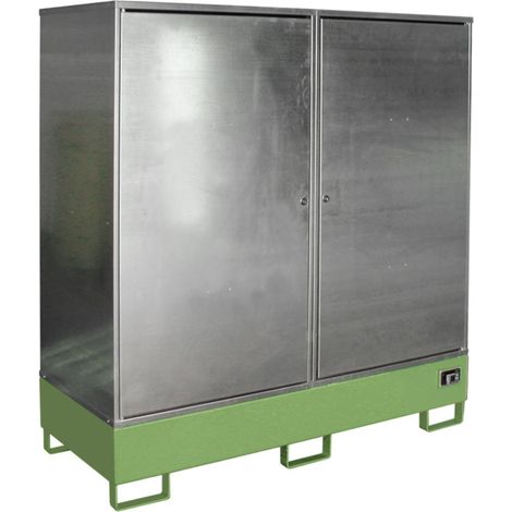 Bauer Südlohn Armoire à produits dangereux GS-2, laquée, vert réséda