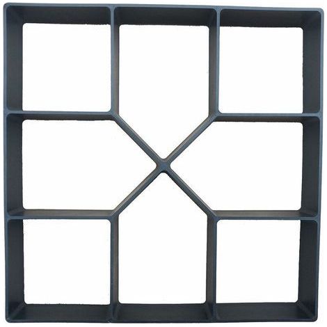 Moule à Pavage Plastique 40 x 40 cm pour Garden Terrasse Allée Patio Jardin Trottoirs Chemin de Pavage en Ciment Béton Moule à Pavé Réutilisable Moule de Coffrage Bricolage-- (1/5)