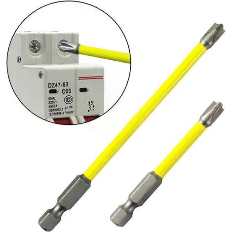 Embouts de tournevis cruciformes magnétiques spéciaux FPH2 pour douilles et interrupteurs, outils électriques pour électriciens, 65 mm et 110 mm - JXLGV (1/2 pièce) (1/4)