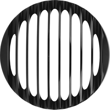 Protector de faro de aluminio negro de 5,75 pulgadas para Harley-Davidson XL883/XL1200 (2004-2014) - Pieza accesoria (1/5)