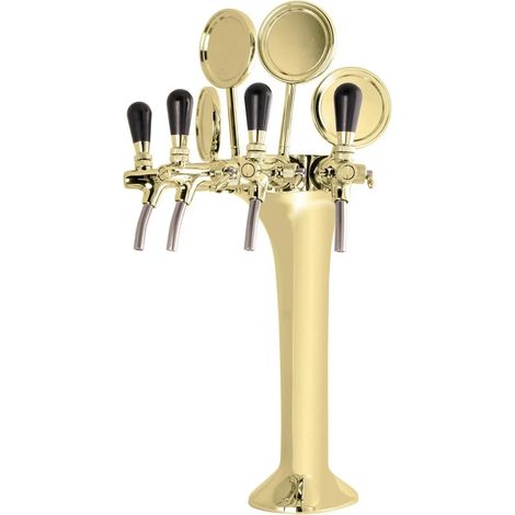 Columna de cerveza de 4 grifos, elegante, "calidad superior"