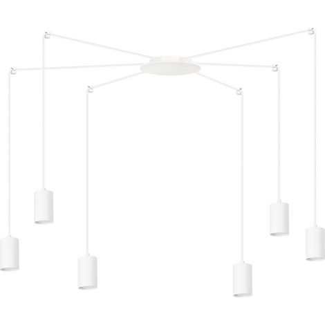 Emibig Traker lampadario bianco 6xGU10 LED regolabile (1/5)