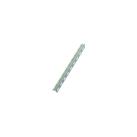 Cornière perforée pour rayonnage C38303 acier - Longueur : 3 m - Epaisseur : 2 mm - BOURG INDUSTRIES