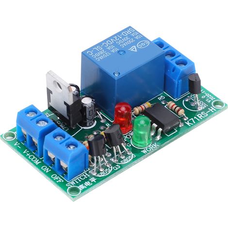 K71RS-H-12V Module Relais à Double Touche, Commutateur à Clé pour 12V, Contrôleur à Deux Boutons, Interface de Commutation Fiable, 1 Pièce (1/5)