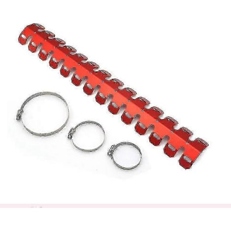 Pare-chaleur rouge universel compatible avec les échappements de motos tout-terrain (1 pièce) KFWHBYV (1/4)