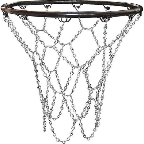 1 Filet de basket en acier galvanisé, crochet en S, résistant à la rouille, pour terrain extérieur et parc