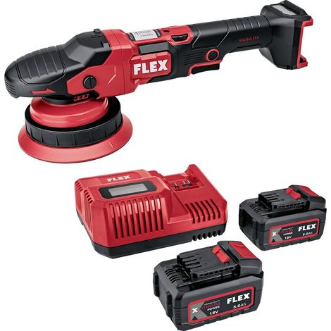 Pulidora excéntrica FLEX XCE 8 150 18-EC Set (2 x 5,0 Ah + CA 12/18V) (1/5)