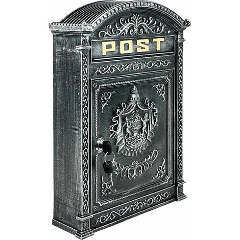 Wall-Mount Mailbox - Antique Style, Wide A4 Slot (1/5)