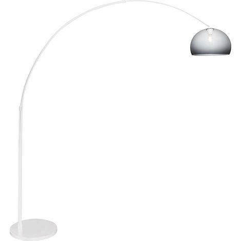 Lampadaire arc lampe lampadaire lampe de lecture lampe de salon gris H 210 cm (1/5)