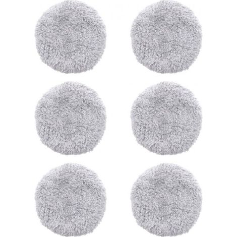 Juego de 6 almohadillas de repuesto lavables para mopa del robot limpiacristales HOBOT 168/188, almohadillas de microfibra, accesorios reutilizables, modelo: Gris (1/5)