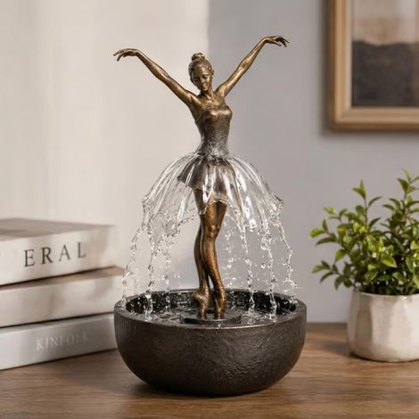 Newly designed practical Ballerina Tabletop Water Fountain - Ballerina Fountain Ornament