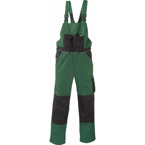 Canvas (320 g/m²) Latzhose AMAZONAS grün/schwarz Größe 60 (1/4)