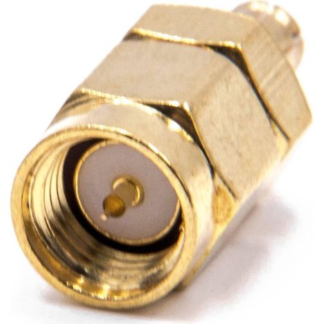 vhbw MCX Adapter (m) auf SMA Stecker für LAN Geräte, Koaxialkabel, WiFi Antennen, Radio Scanner & Transceiver, Handheld - HF-Koaxialadapter