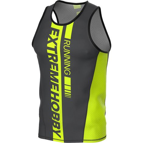 Canotta da running da uomo Draft, taglia L, colore lime