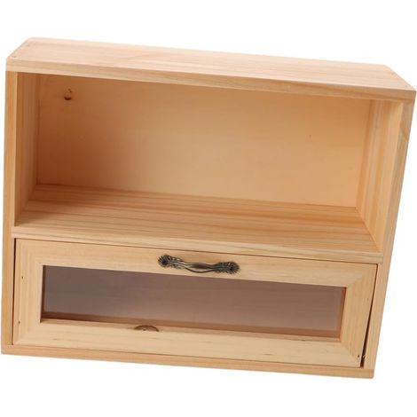 Meuble de Rangement Bois Fenêtre pour Organisation de Cosmétiques Épices Jouets Bureau et Maison (1/5)