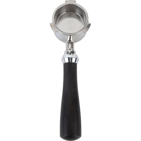 Kaffeefilter ohne Schaum, Edelstahl-Holzgriff, Edelstahlkorb, Kaffeefilter für Kaffeemaschine Typ B (1/5)