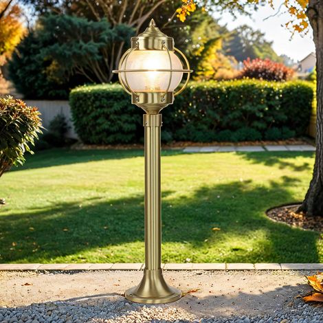 Gartenleuchte Messing H:65cm Maritim wetterfest