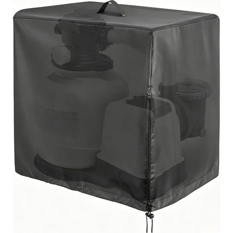 Filtre à sable pour pompe de piscine - Résistant aux intempéries - Anti-UV - Accessoire de piscine de jardin - 55 x 50 x 62 cm (1/5)