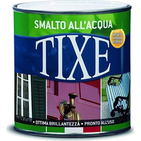 TIXE Smalto all'Acqua – Finitura Lucida e Resistente per Legno e Metallo, GIALLO OPACO 500 ML (1/4)