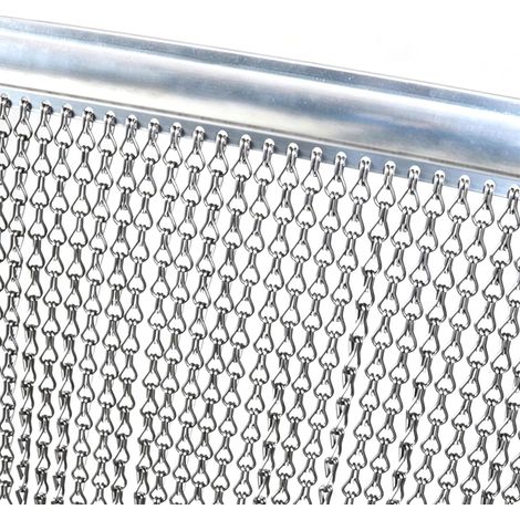 Store à Enrouleur en Aluminium 90 × 200 cm, Anti-Mouches et Anti-Insectes, pour Portes et fenêtres, décoration d'intérieur, Couleur Argent (1/5)