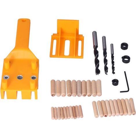 Debuns Orange ABS Impact Handdübel-Vorrichtungsset, Schnell-Holzdübel-Vorrichtungen für die Holzbearbeitung (1/5)