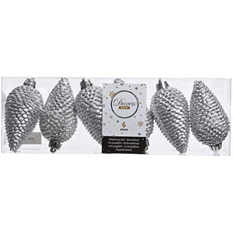 PINECONE SHATTERPROOF GLITTER SILVER IZANEO