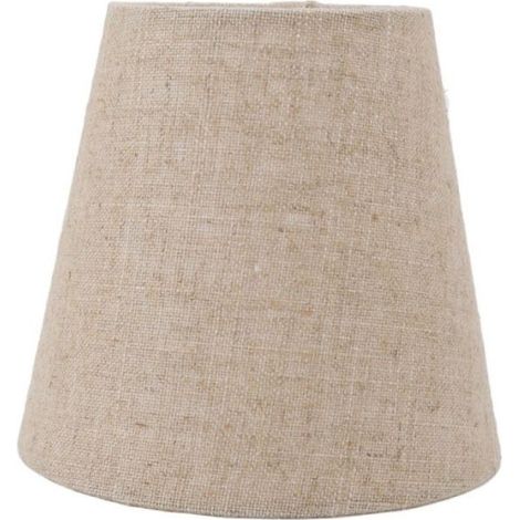 Abat-jour - Lin - Pour Ampoule E14 - Diamètre 9,3 cm à 14 cm - Hauteur 13 cm - Usage Intérieur - Lot de 6 (1/5)