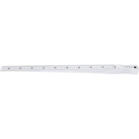 Ortviai Règle à cales en forme de coin en acier inoxydable – Précision 0,05 mm, plage de mesure 0,5–10 mm