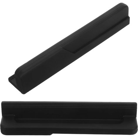 2 Pièces Poignées de Tirage à Pied Noires pour Portes Armoire Design Moderne sans Contact Compatibles avec Portes Pleine Surface Ouverture sans Utilisation des Mains pour Cuisine (1/5)