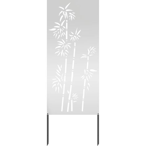 vidaXL Pantalla de Privacidad para Jardín Floral Plateado 50 x 140 cm (1/2)