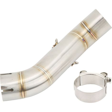 Tuyau intermédiaire d'échappement de moto, Tube de connexion à liaison centrale en acier inoxydable pour CBR500R CBR400R CB500F CB500X CB400X CB400R