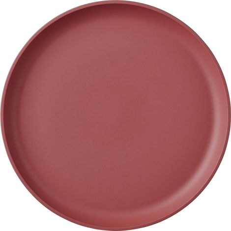 Assiette petit déjeuner Silueta - Lavable au lave-vaisselle et résistant au micro-ondes - Assiettes en plastique - Assiettes plates - Vaisselle - 23 cm - Vivid mauve (1/5)