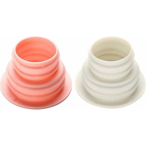 Bouchon d'étanchéité pour tuyau d'égout pour joint d'étanchéité de désodorisant pour drain de plancher pour machine à laver 63.8cm Blanc, rose 10pcs (1/5)