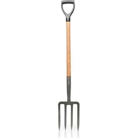 Fourche de jardin 4 dents avec manche en bois et poignée en Y VITO (1/5)