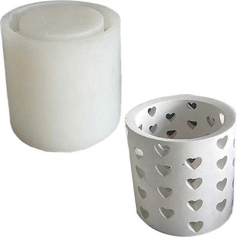 Moule en gel de silice et de gypse pour bague de maison, moule pour chandelier, moule pour bague d'amour, moule pour décoration B (1/4)