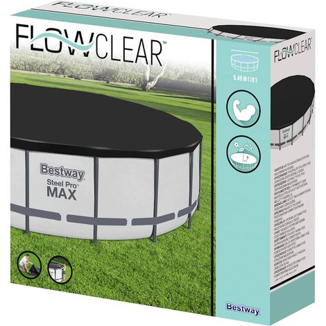 Maison Exclusive - Couverture de piscine Flowclear Fast Set 555 cm (1/3)