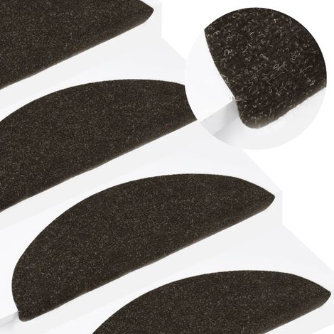 Tapis d'escalier autocollants 15 pcs,Marchettes d'escalier,Protections d'escalier 56x17x3 cm Anthracite DVNEI701484 (1/5)