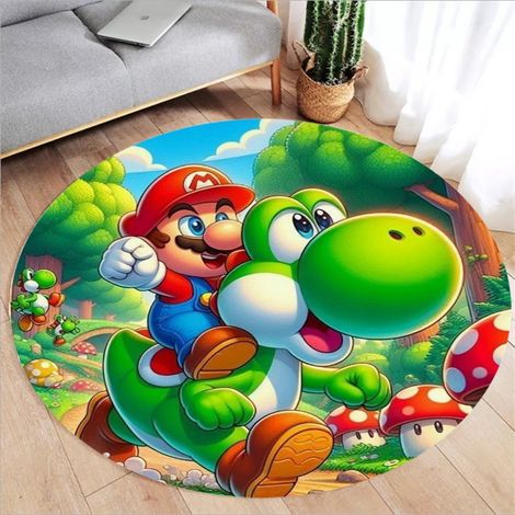 Tapis rond antidérapant pour couloir, cuisine, chambre, canapé, chambre d'enfant, 5 x 100 cm (1/5)
