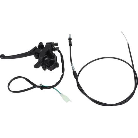 Câble d'accélérateur au pouce avec double levier de frein, en alliage d'aluminium de 22 mm, pour quad et karting de 50 à 250 cm³. (1/5)