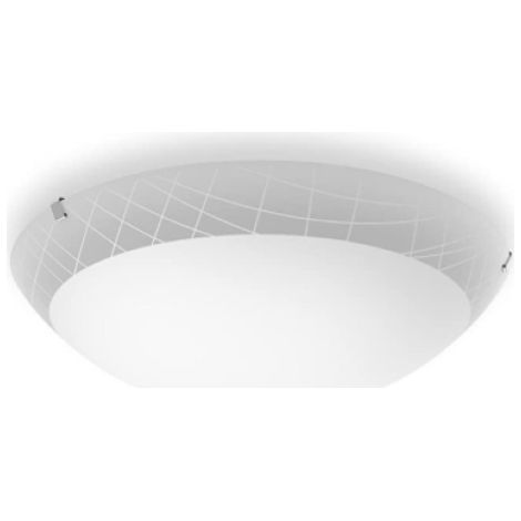 Philips Ballan Lampada da Parete, e/o Soffitto LED, Rombi 22W, Diametro 40 cm, Bianco (1/4)