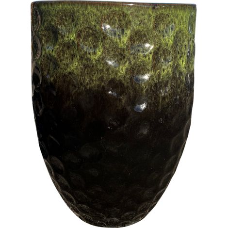 Vaso MEROVEE 42x55cm verde su nero